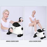 Powertrain Mini Exercise Bike Arm and Leg Pedal Exerciser V240-MBIKE-90A-WH