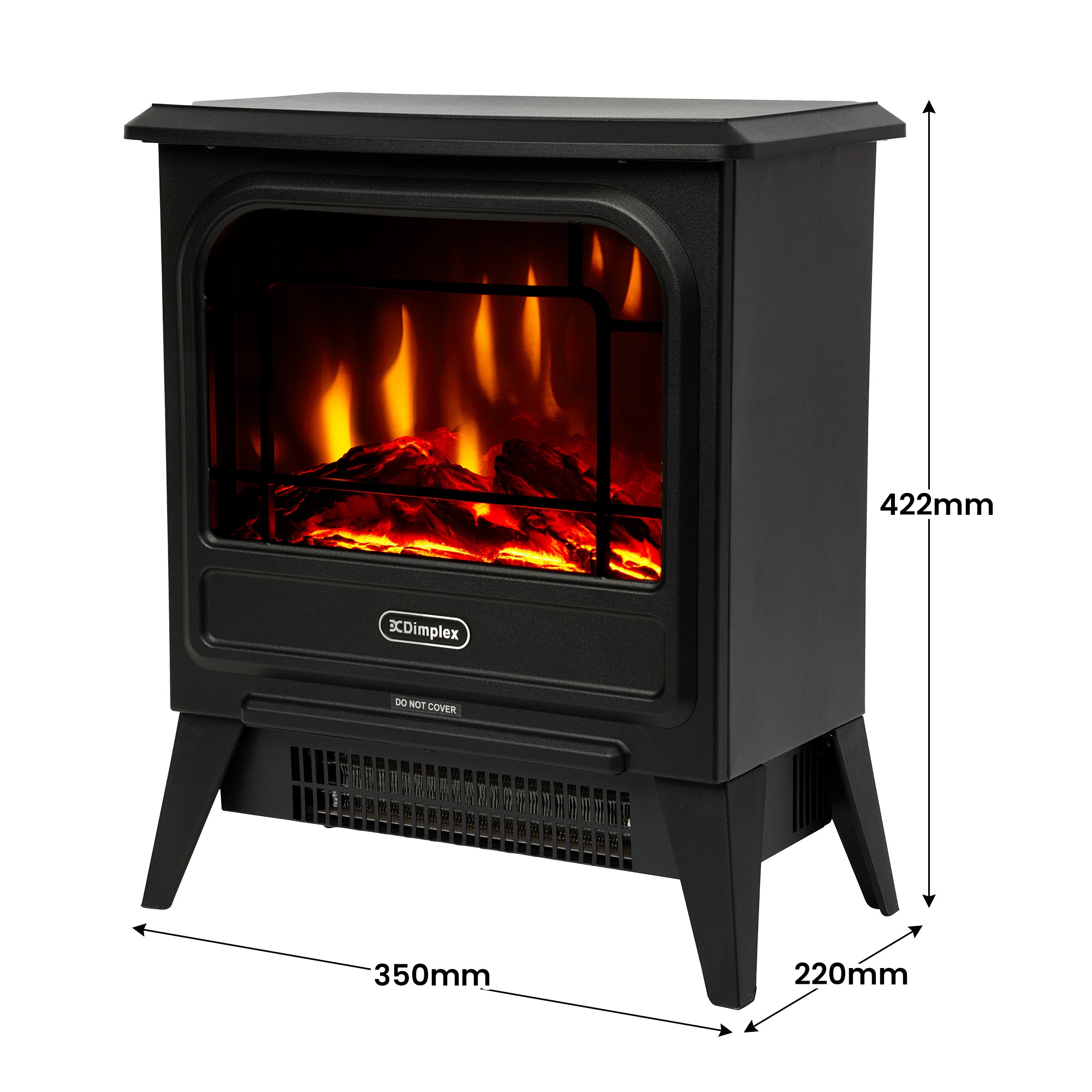 Dimplex 1.2kW MicroStove Optiflame Portable Electric Fire Stove V240-MCFSTV12-AU