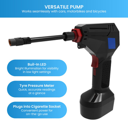 MEC Maxim ATP 12V Tyre Pump Portable Electric Car Tyre Air Pump with LED Light Digital Pressure Metre V240-MEC-ATP