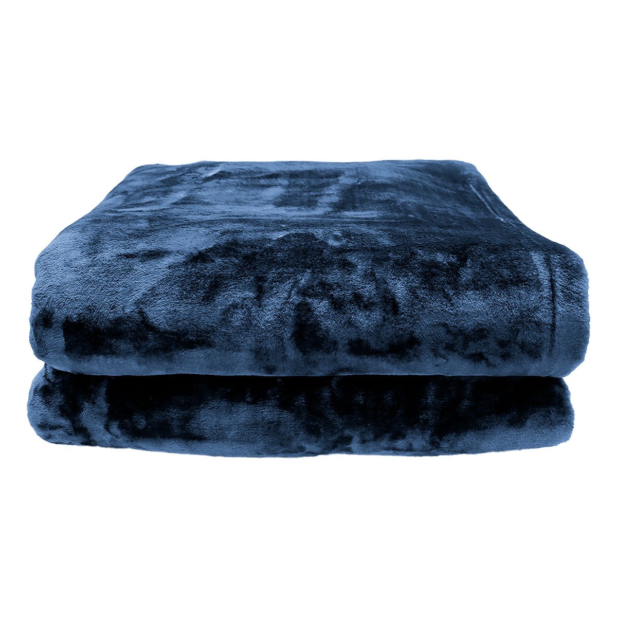 Laura Hill 600gsm Faux Mink Blanket Queen Size Double-sided Throw Rug Large Super Luxurious Soft - Blue V240-MINK-NY
