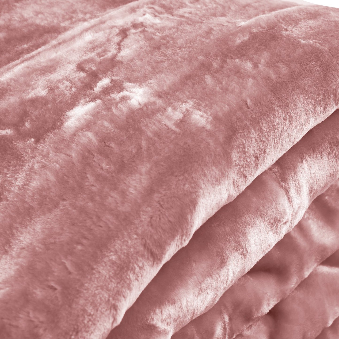 Laura Hill Mink Blanket Queen Size Double-sided Soft Plush Bed Faux Throw Rug 220 X 240cm (pink) V240-MINK-PK