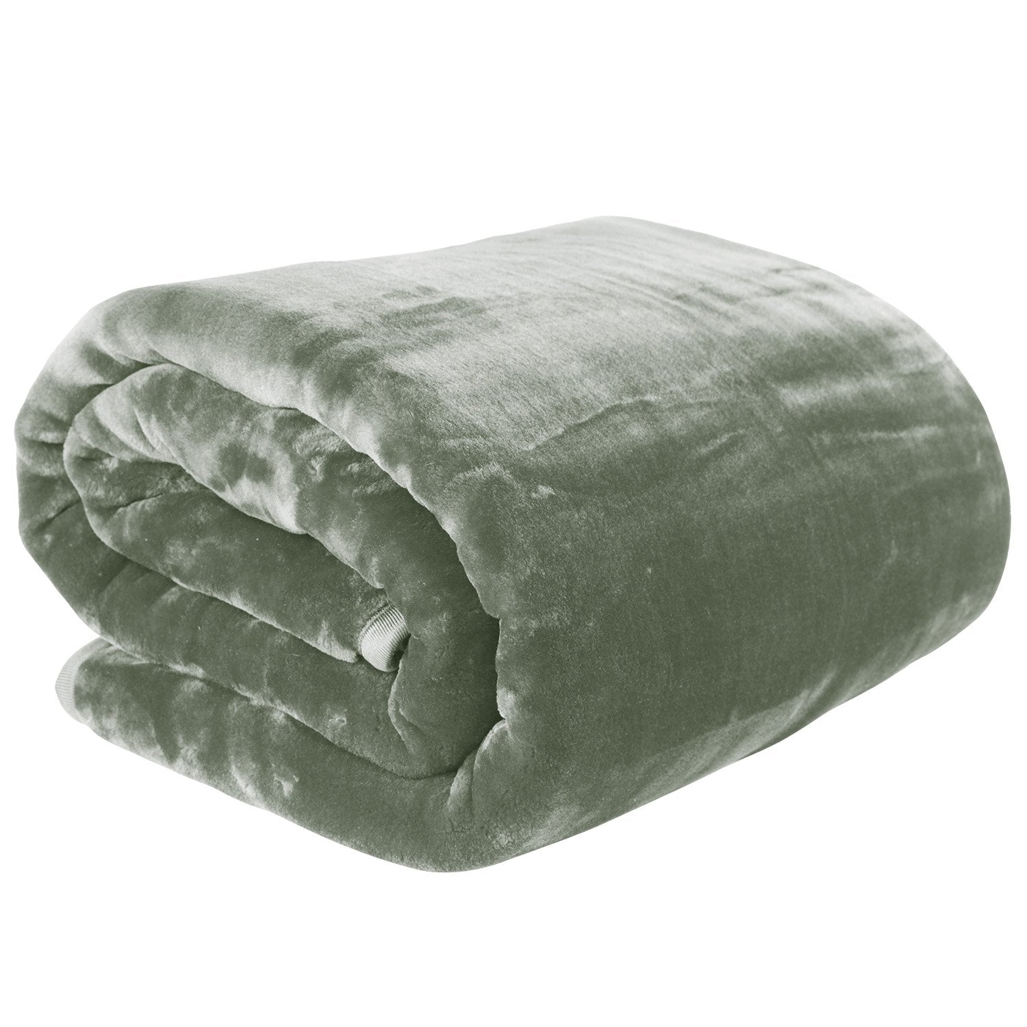 Laura Hill 600-GSM Mink Blanket Queen Size Double-Sided Soft Plush Bed Faux Throw Rug 220 X 240cm Sage V240-MINK-SG