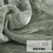 Laura Hill 600-GSM Mink Blanket Queen Size Double-Sided Soft Plush Bed Faux Throw Rug 220 X 240cm Sage V240-MINK-SG