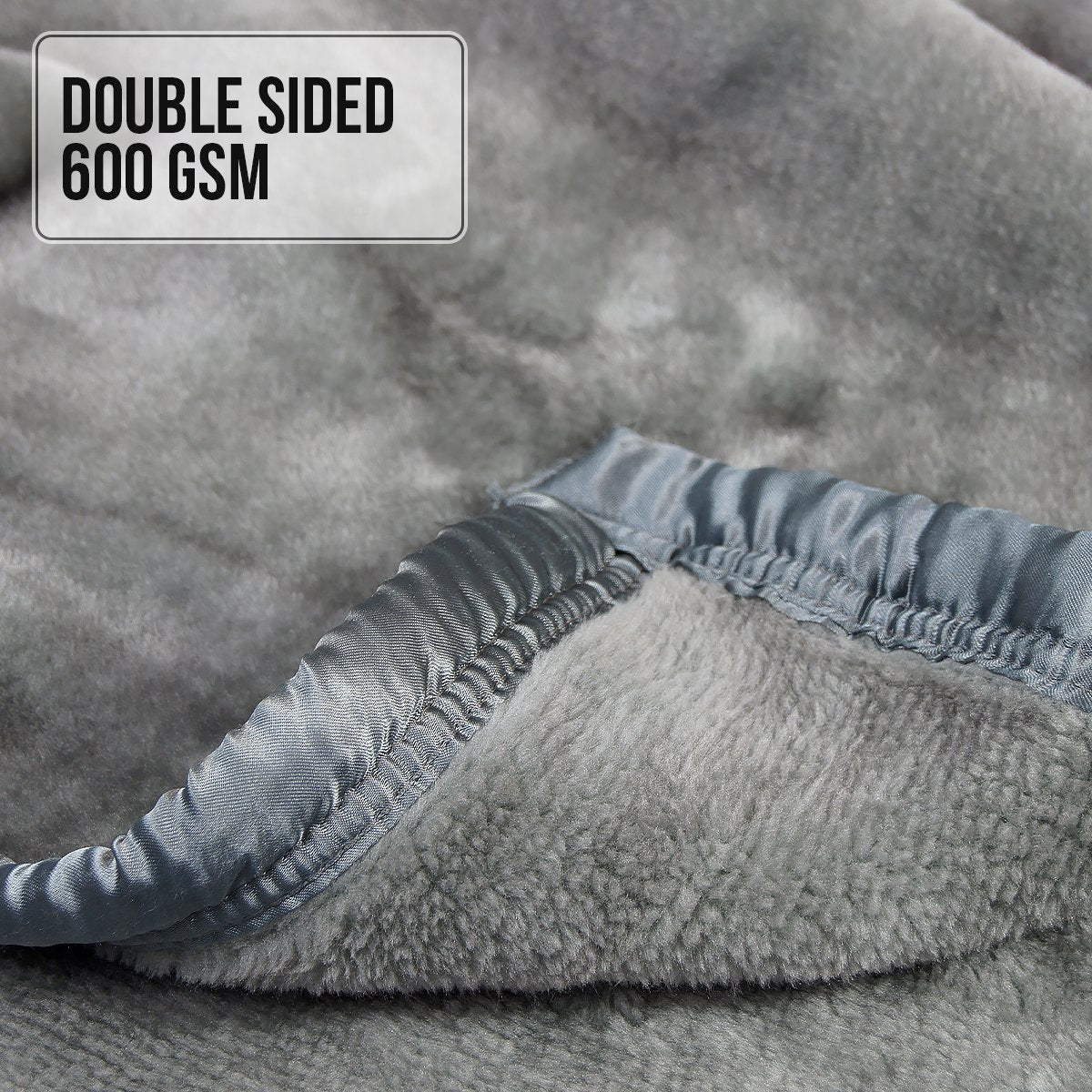 Laura Hill Mink Blanket Double Sided Queen Size Soft Plush Bed Faux Throw Rug 220 X 240cm V240-MINK-SL