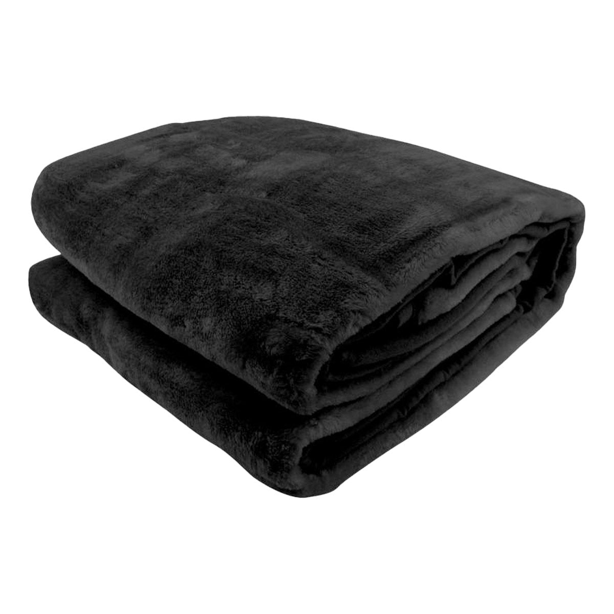 Laura Hill 800-gsm Faux Mink Throw Rug Blanket Queen Size Double-sided Large Super Luxurious Soft Heavy - V240-MNKHV-BK