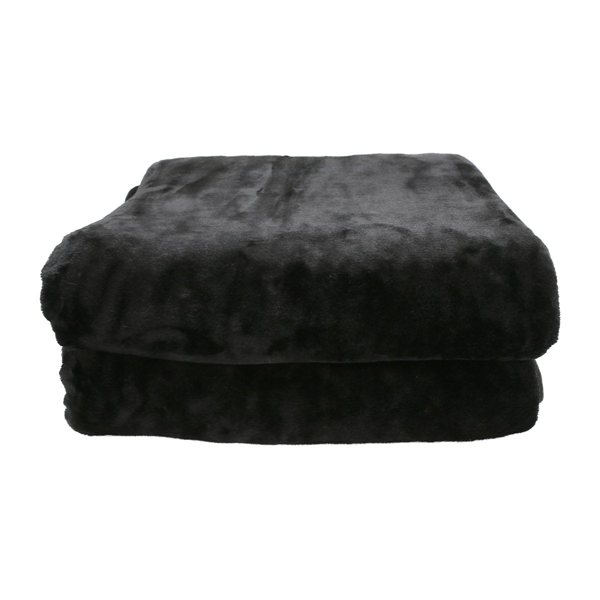 Laura Hill 800-gsm Faux Mink Throw Rug Blanket Queen Size Double-sided Large Super Luxurious Soft Heavy - V240-MNKHV-BK