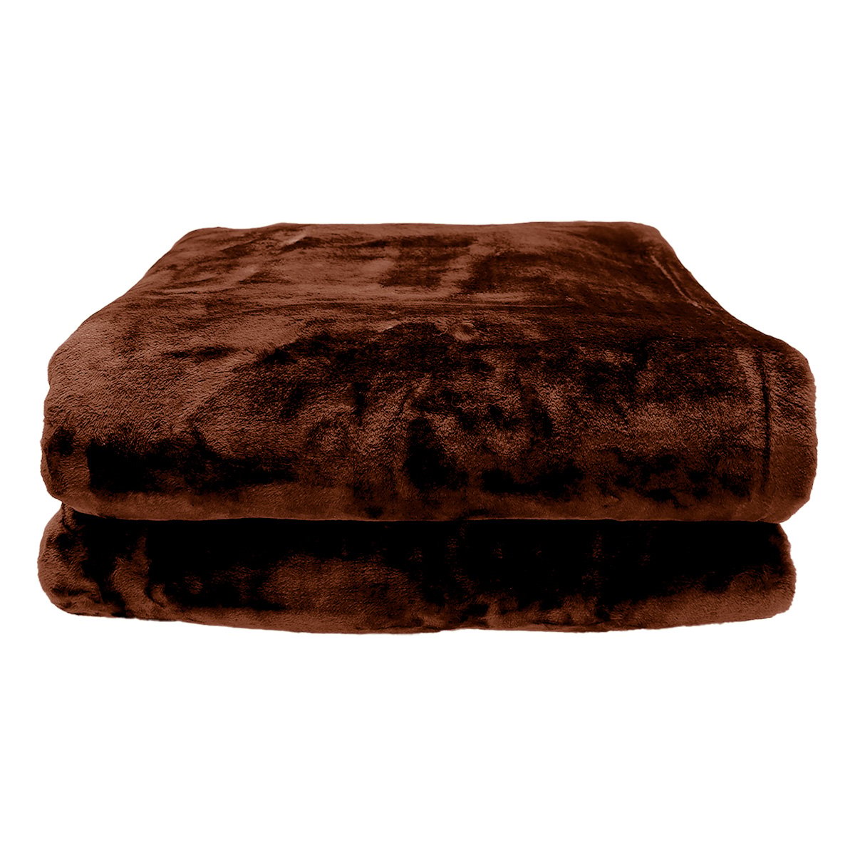 Laura Hill Faux Mink Blanket 800GSM Heavy Double-Sided - Chocolate V240-MNKHV-CH