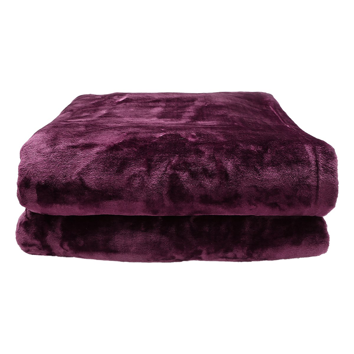Laura Hill Double-sided Large 220 X 240cm Faux Mink Throw Rug Blanket 800-gsm Heavy - Purple V240-MNKHV-MV