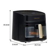 Morphy Richards 6.5L Digital Air Fryer MRAF72BK w/LED Touch Control Panel 8 Preset Cooking Programs Non Stick V240-MRAF72BK