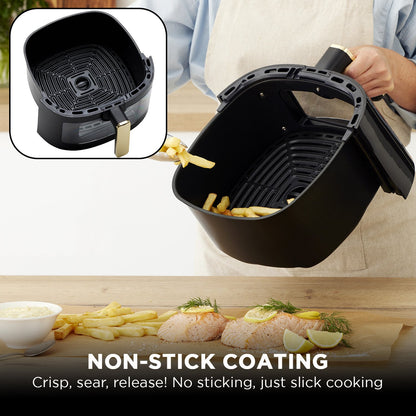 Morphy Richards 6.5L Digital Air Fryer MRAF72BK w/LED Touch Control Panel 8 Preset Cooking Programs Non Stick V240-MRAF72BK
