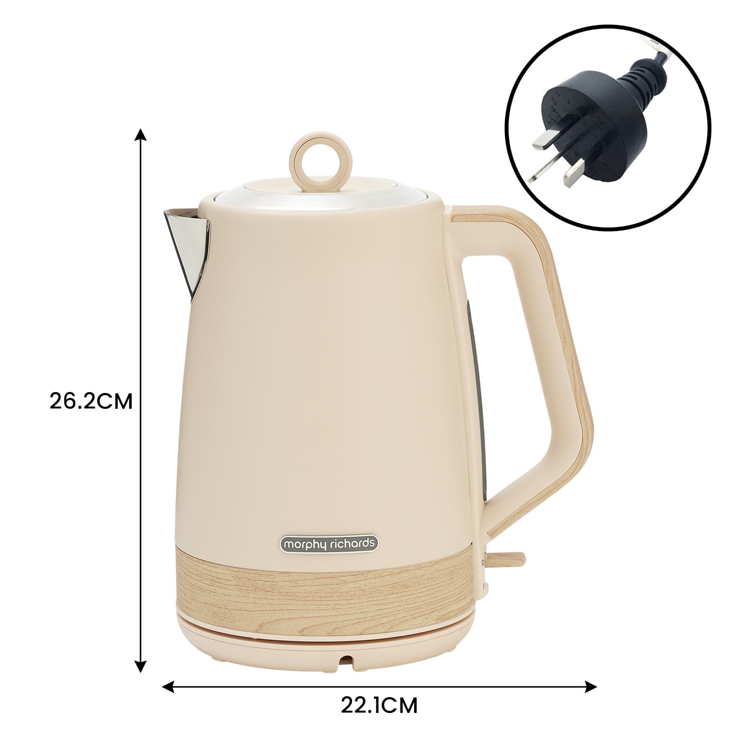 Morphy Richards 1.7L Electric Kettle Essence Scandi Swivel Base Boil-Dry Protection V240-MRESK17TA