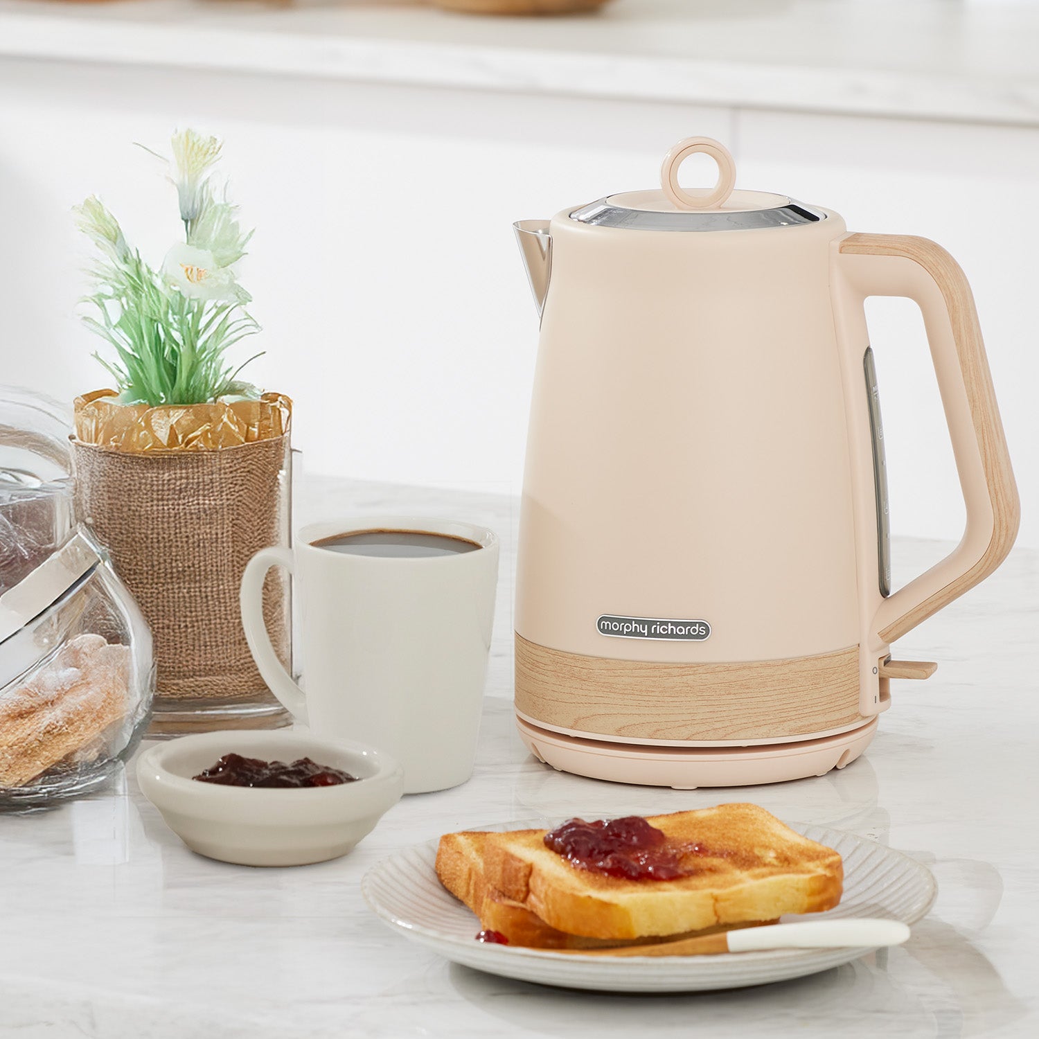 Morphy Richards 1.7L Electric Kettle Essence Scandi Swivel Base Boil-Dry Protection V240-MRESK17TA