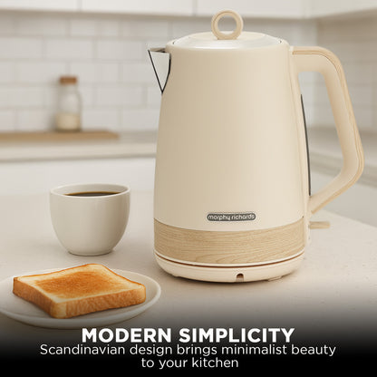 Morphy Richards 1.7L Electric Kettle Essence Scandi Swivel Base Boil-Dry Protection V240-MRESK17TA