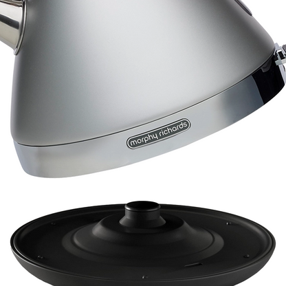 Morphy Richards 1.5L Venture Collection Pyramid Kettle in Steel Grey V240-MRVK15SG