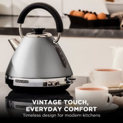 Morphy Richards 1.5L Venture Collection Pyramid Kettle in Steel Grey V240-MRVK15SG
