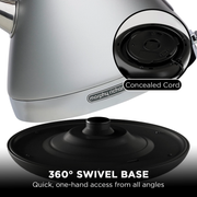 Morphy Richards 1.5L Venture Collection Pyramid Kettle in Steel Grey V240-MRVK15SG