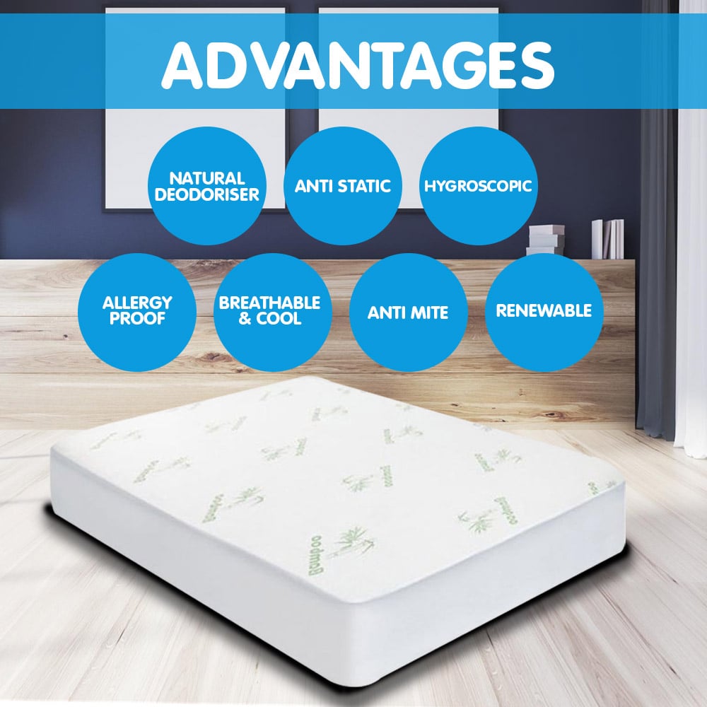 Laura Hill Bamboo Mattress Protector- Double V240-MTP-YTX-BB-DB