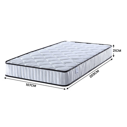Laura Hill King Single Size Mattress Pocket Spring High Density Foam For Bed V240-MTS-KSG-T21