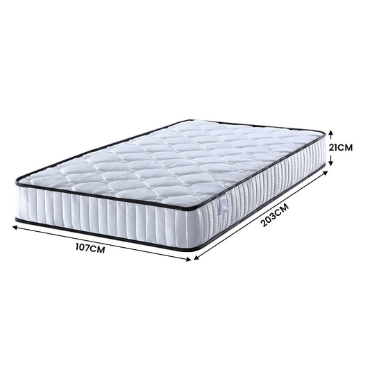 Laura Hill King Single Size Mattress Pocket Spring High Density Foam For Bed V240-MTS-KSG-T21