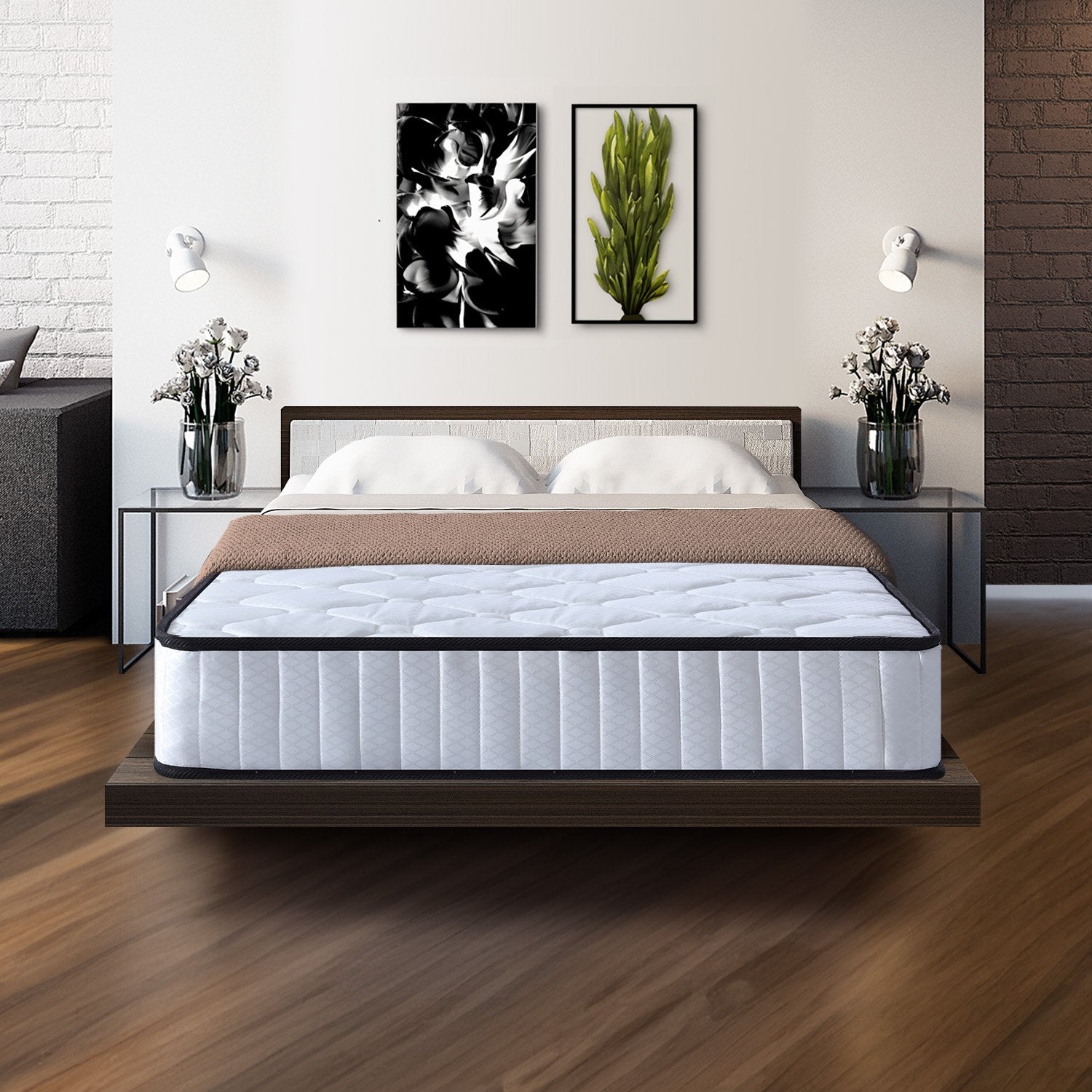 Laura Hill King Single Size Mattress Pocket Spring High Density Foam For Bed V240-MTS-KSG-T21
