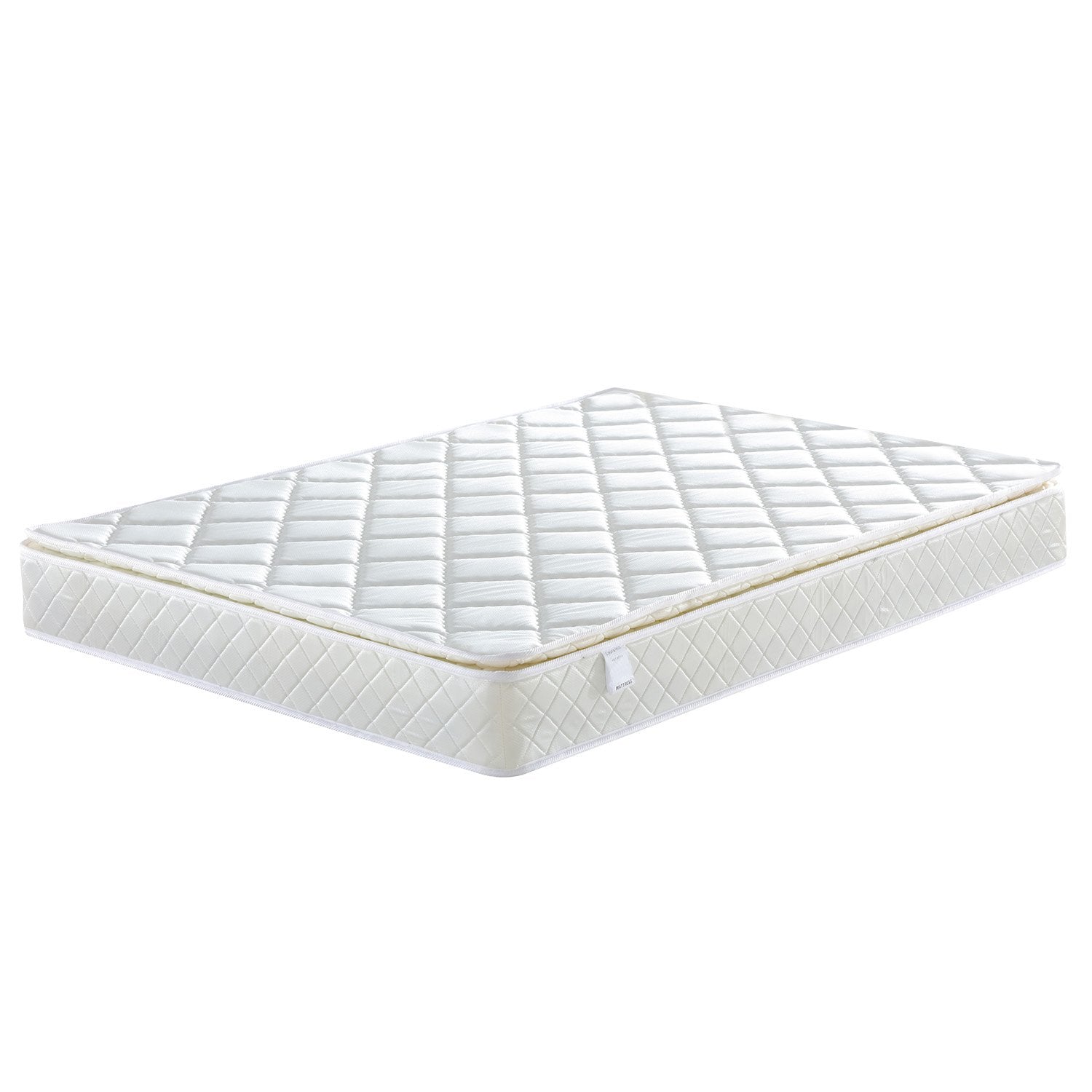 Laura Hill Mattress Queen Size Pillow Top Pocket Spring High Density Foam 22cm V240-MTS-QUN-T22
