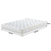Laura Hill Mattress Queen Size Pillow Top Pocket Spring High Density Foam 22cm V240-MTS-QUN-T22