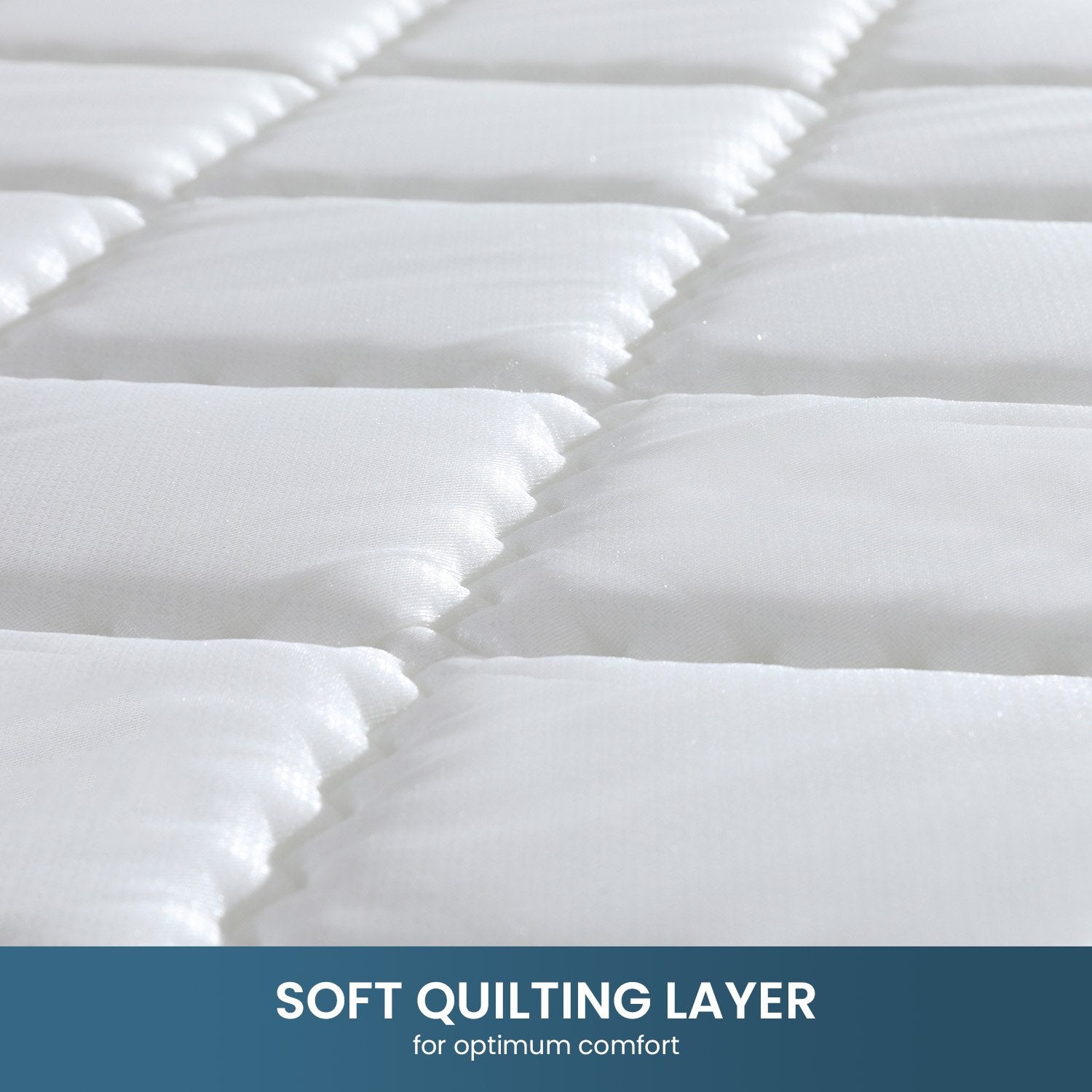 Laura Hill Mattress Queen Size Pillow Top Pocket Spring High Density Foam 22cm V240-MTS-QUN-T22