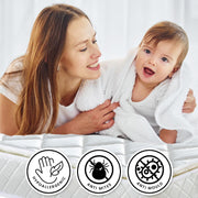 Laura Hill Mattress Queen Size Pillow Top Pocket Spring High Density Foam 22cm V240-MTS-QUN-T22