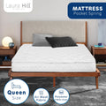 Laura Hill Mattress Queen Size Pillow Top Pocket Spring High Density Foam 22cm V240-MTS-QUN-T22