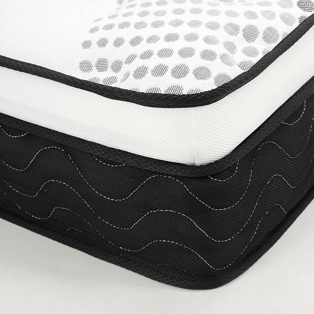 Laura Hill Double Mattress Bed Size Euro Top Topper 5 Zone Spring Foam 32cm V240-MTS-T32-KNT-DB