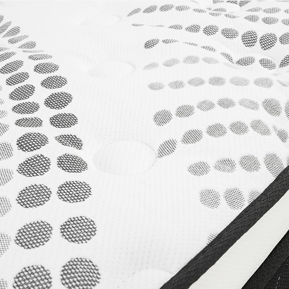 Laura Hill Double Mattress Bed Size Euro Top Topper 5 Zone Spring Foam 32cm V240-MTS-T32-KNT-DB