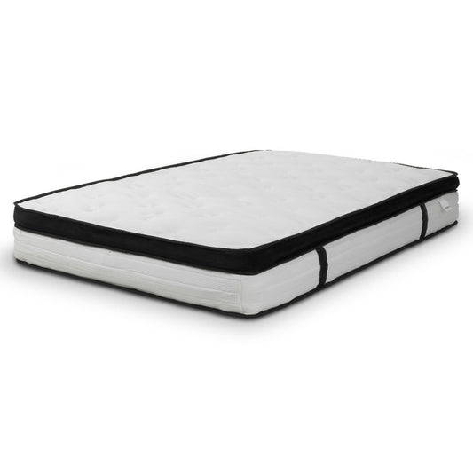 Laura Hill Queen Mattress Bed Size Euro Top 5 Zone Spring Foam 32cm Bedding Pocket V240-MTS-T32-QN