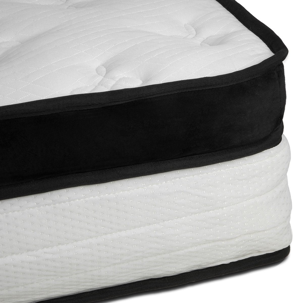 Laura Hill Queen Mattress Bed Size Euro Top 5 Zone Spring Foam 32cm Bedding Pocket V240-MTS-T32-QN