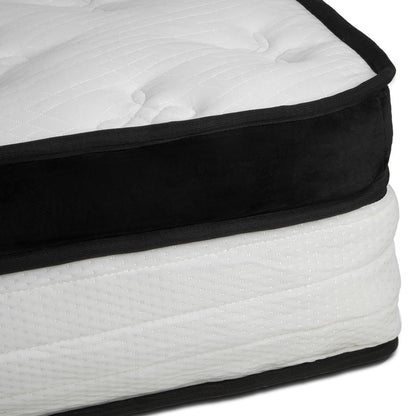 Laura Hill Queen Mattress Bed Size Euro Top 5 Zone Spring Foam 32cm Bedding Pocket V240-MTS-T32-QN
