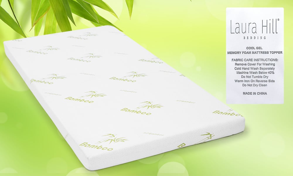 Laura Hill Cool Gel Memory Foam Mattress Topper - King Single V240-MTS-TOP-GEL-KSN