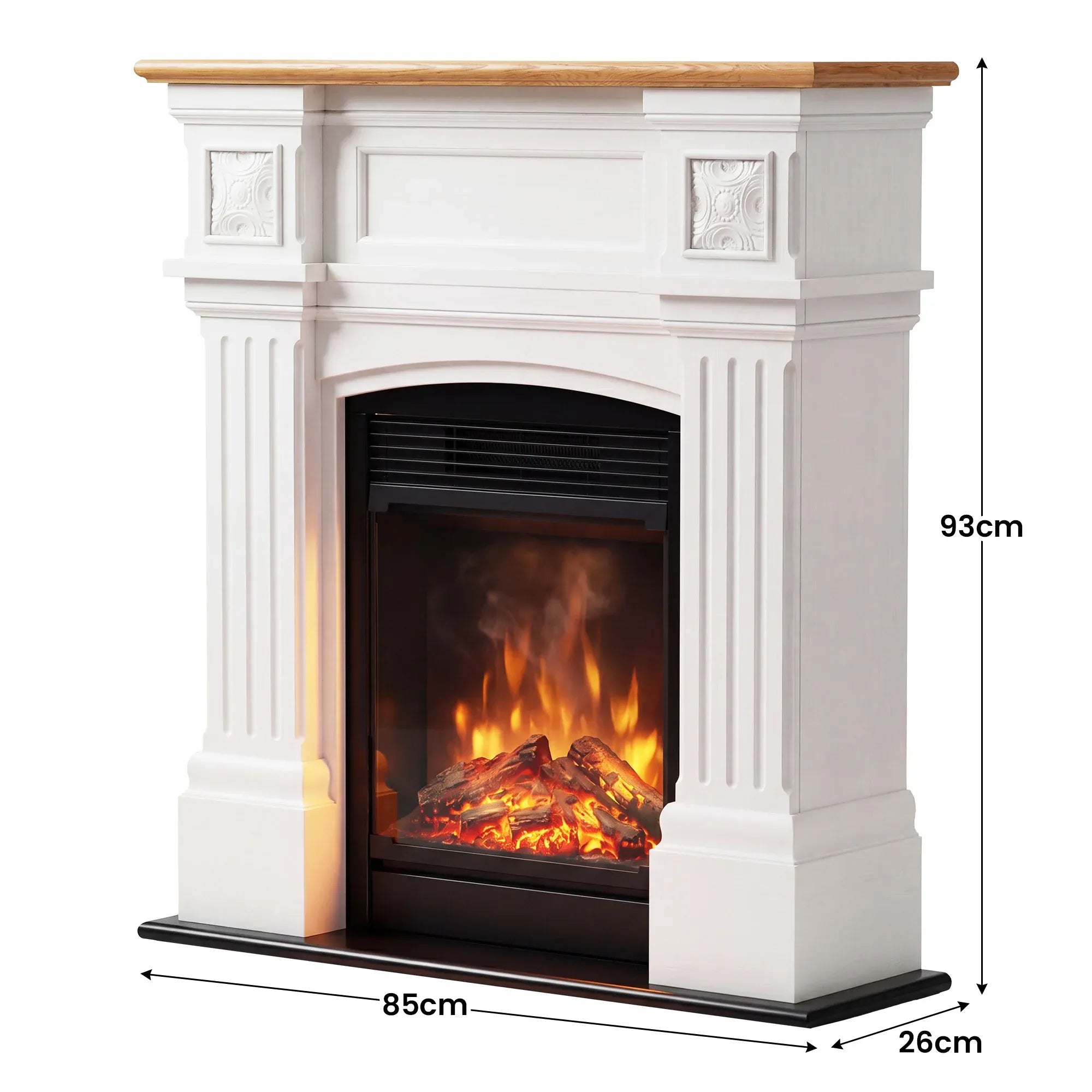 Dimplex 1.5kW Mini Windelsham Suite Electric Fireplace with LED Flame Effect V240-MWDS15-AU