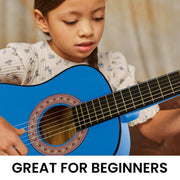 Karrera 34in Acoustic Children no cut Guitar - Blue V240-NC-34-BLS