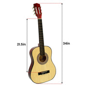 Karrera Childrens Guitar Wooden 34in Acoustic - Natural V240-NC-34-NAT