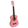 Karrera 34in Acoustic Wooden Childrens Guitar - Pink V240-NC-34-PK