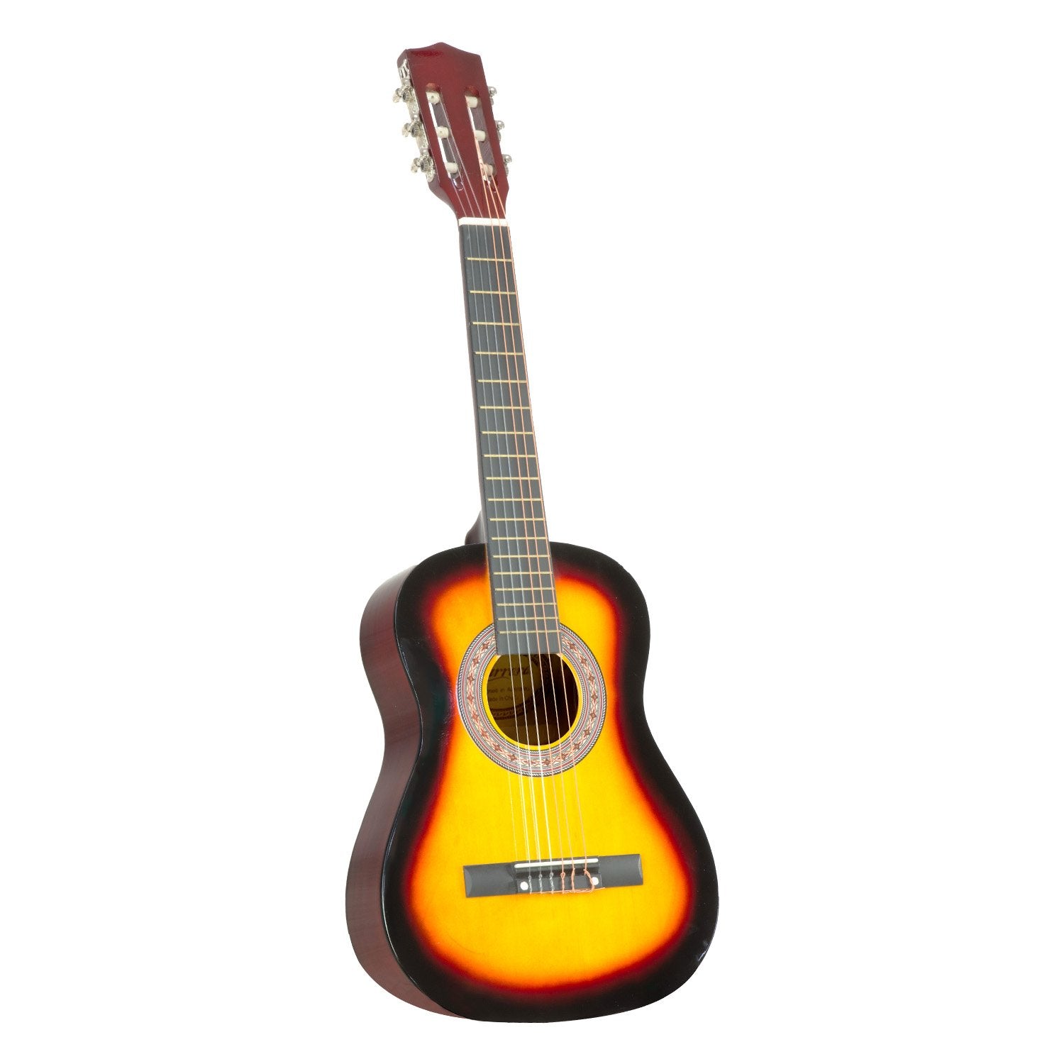 Karrera 34in Acoustic Wooden Childrens Guitar - Sunburst V240-NC-34-SB
