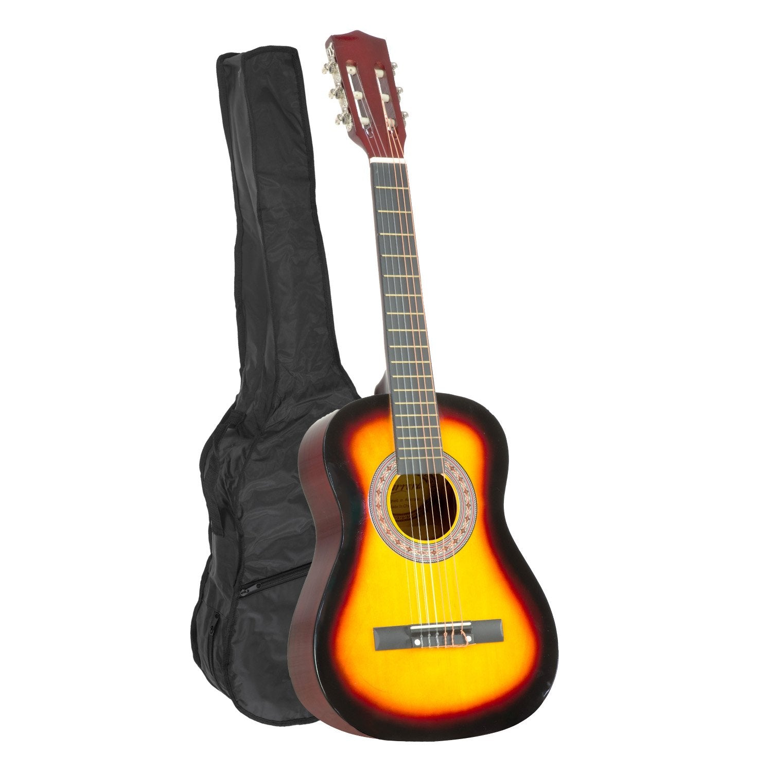 Karrera 34in Acoustic Wooden Childrens Guitar - Sunburst V240-NC-34-SB