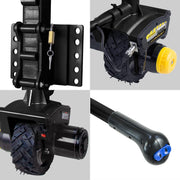Mini Mover Gen3 12V 550W Electric Motorised Jockey Wheel - Black V240-NT0405-XG3-BK