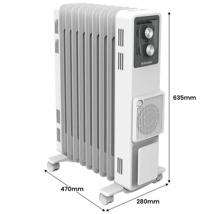 Dimplex 2.4kW Oil Column Heater with Turbo Fan 9 Fin Portable Radiator V240-OCR24FA