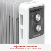 Dimplex 2.4kW Oil Column Heater with Turbo Fan 9 Fin Portable Radiator V240-OCR24FA