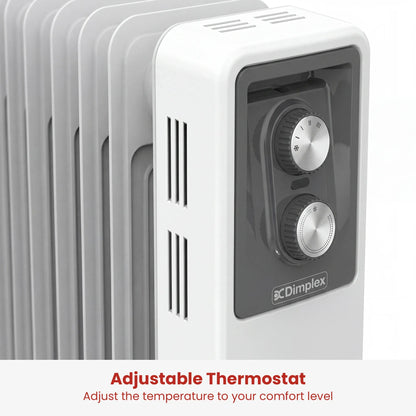 Dimplex 2.4kW Oil Column Heater with Turbo Fan 9 Fin Portable Radiator V240-OCR24FA
