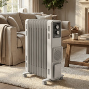 Dimplex 2.4kW Oil Column Heater with Turbo Fan 9 Fin Portable Radiator V240-OCR24FA