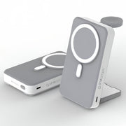OneAdaptr OneGo Grey 5 in 1 MagSafe Charging Stand Power Bank V240-OG-B10GY