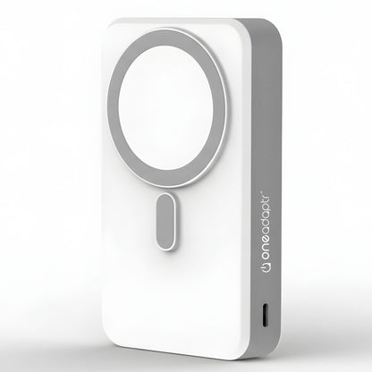 OneAdaptr OneGo White 5 in 1 MagSafe Charging Stand Power Bank V240-OG-B10WH
