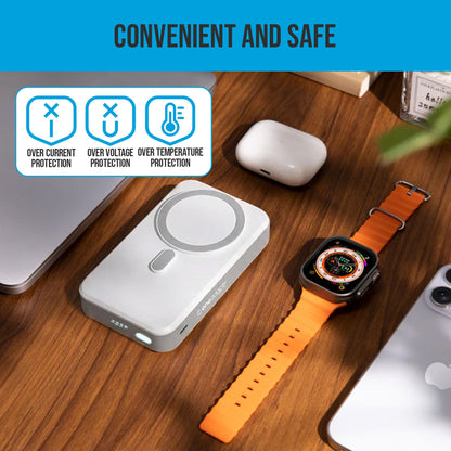 OneAdaptr OneGo White 5 in 1 MagSafe Charging Stand Power Bank V240-OG-B10WH