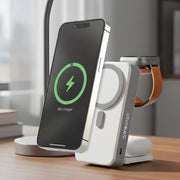 OneAdaptr OneGo White 5 in 1 MagSafe Charging Stand Power Bank V240-OG-B10WH